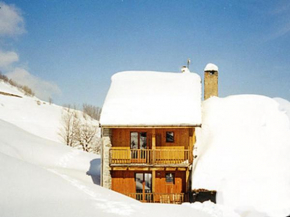 Chalet with balcony in the French Alps